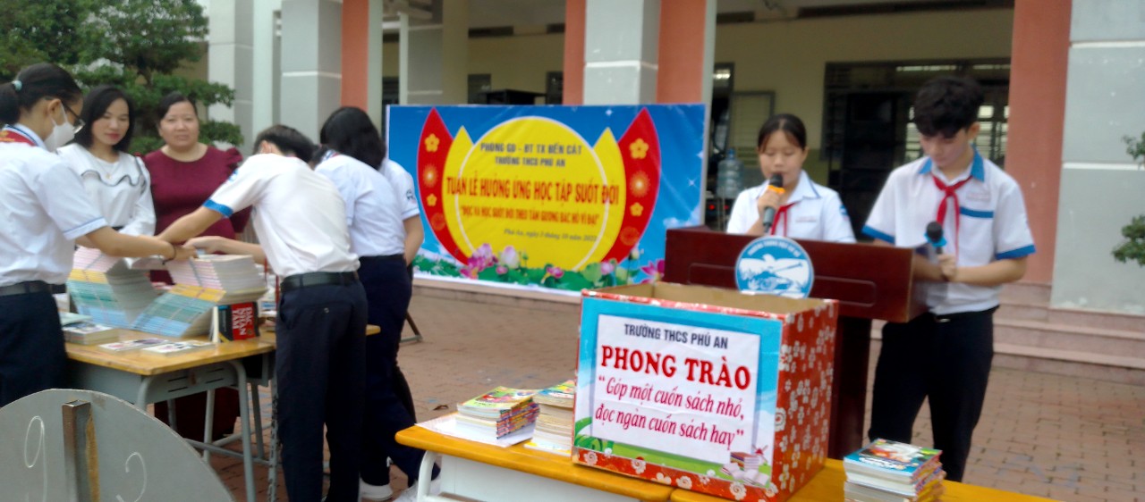 “LIÊN ĐỘI TRƯỜNG THCS PHÚ AN TỔ CHỨC HƯỞNG ỨNG TUẦN LỄ HỌC TẬP SUỐT ĐỜI” NĂM 2022.