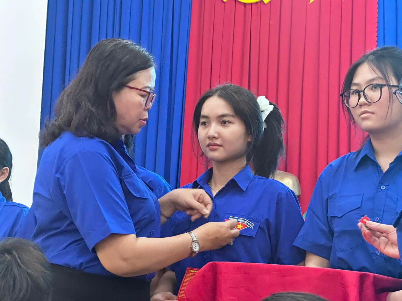 🌹🌹Liên đội trường THCS Phú An kết hợp cùng Chi Đoàn Trường và Đoàn Xã Phú An tổ chức lễ kết nạp Đoàn viên mới năm học 2024-2025.